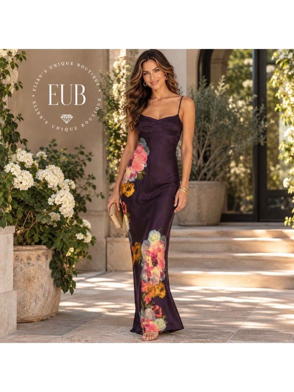 Amanda Uprichard Janeiro Maxi Floral Dress In Purple Size Medium New With Tag